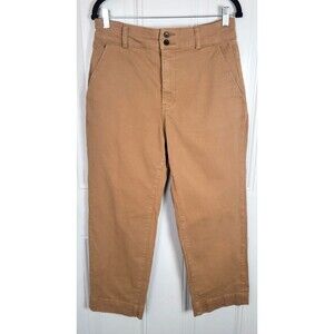 Everlane High Rise Crop Pants Size 10 Organic Cotton